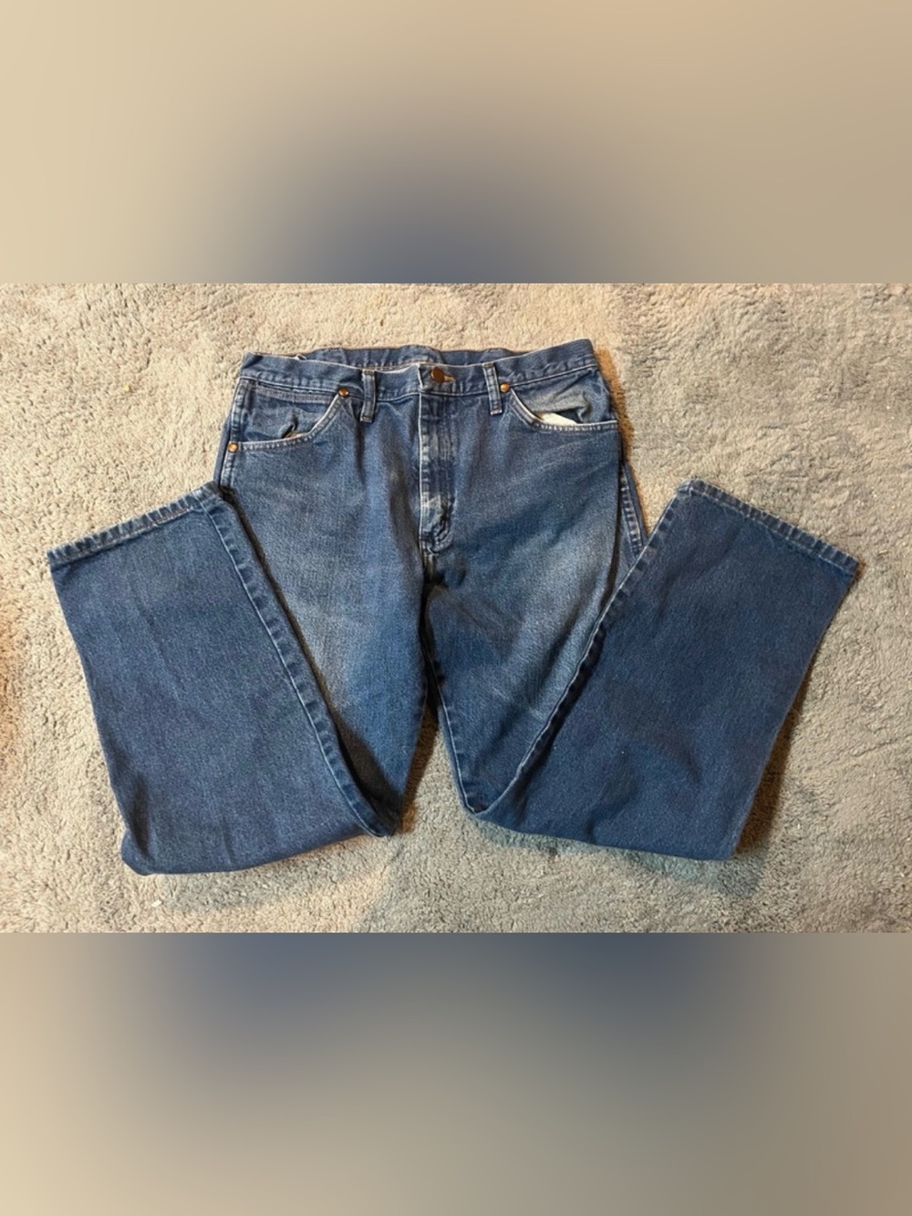 Wrangler Blue Denim Jeans 34 by 30